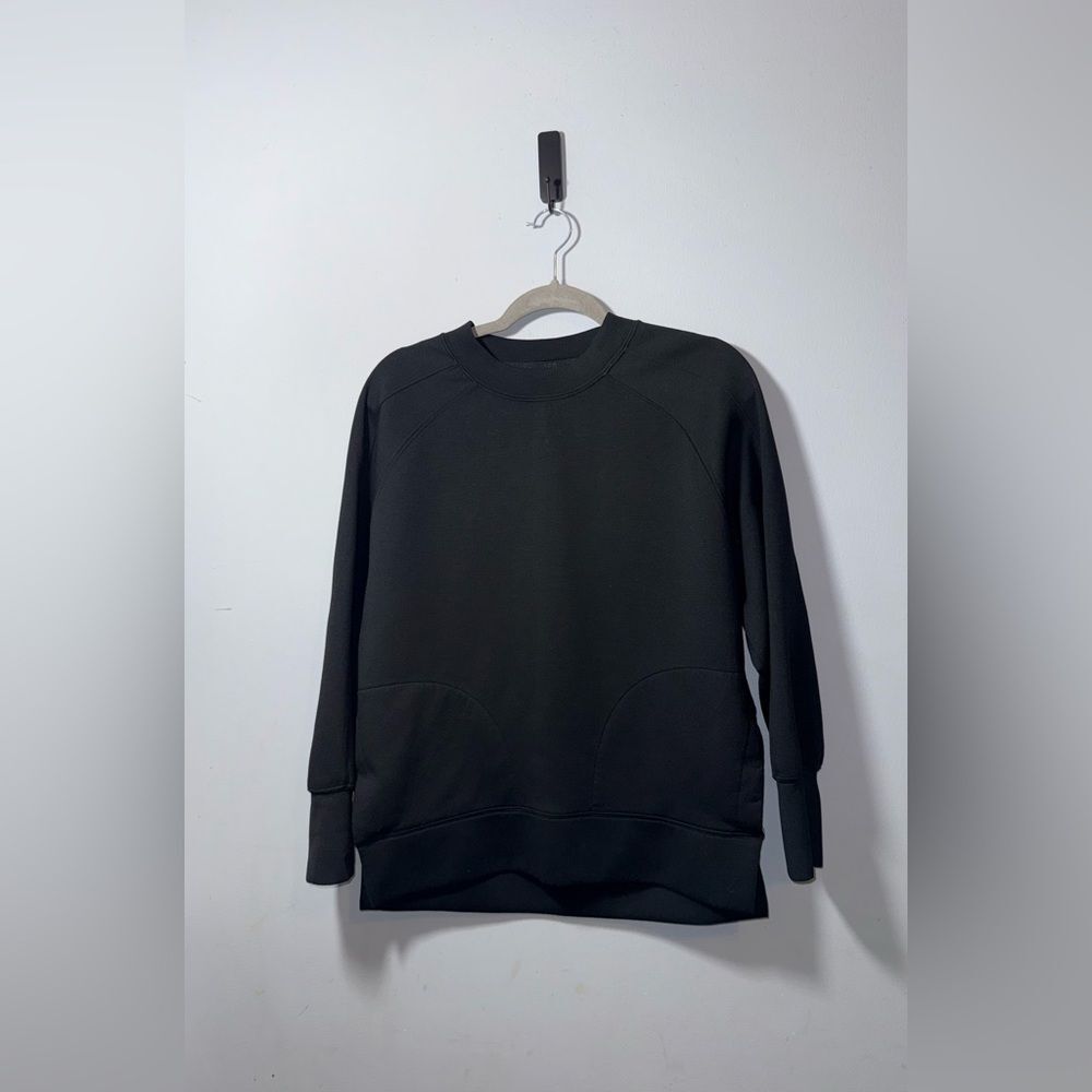 Active by Abercrombie Women’s YPB neoKNIT Crew Black  Sweatshirt Size XS EUC